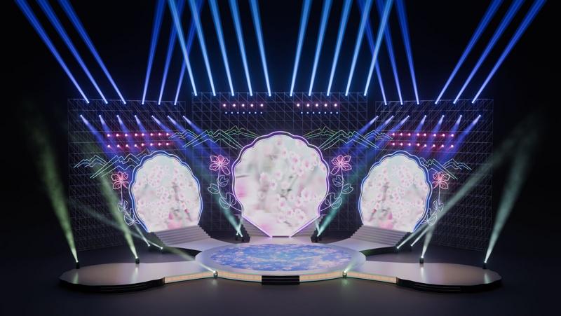 Sân khấu màn LED tròn